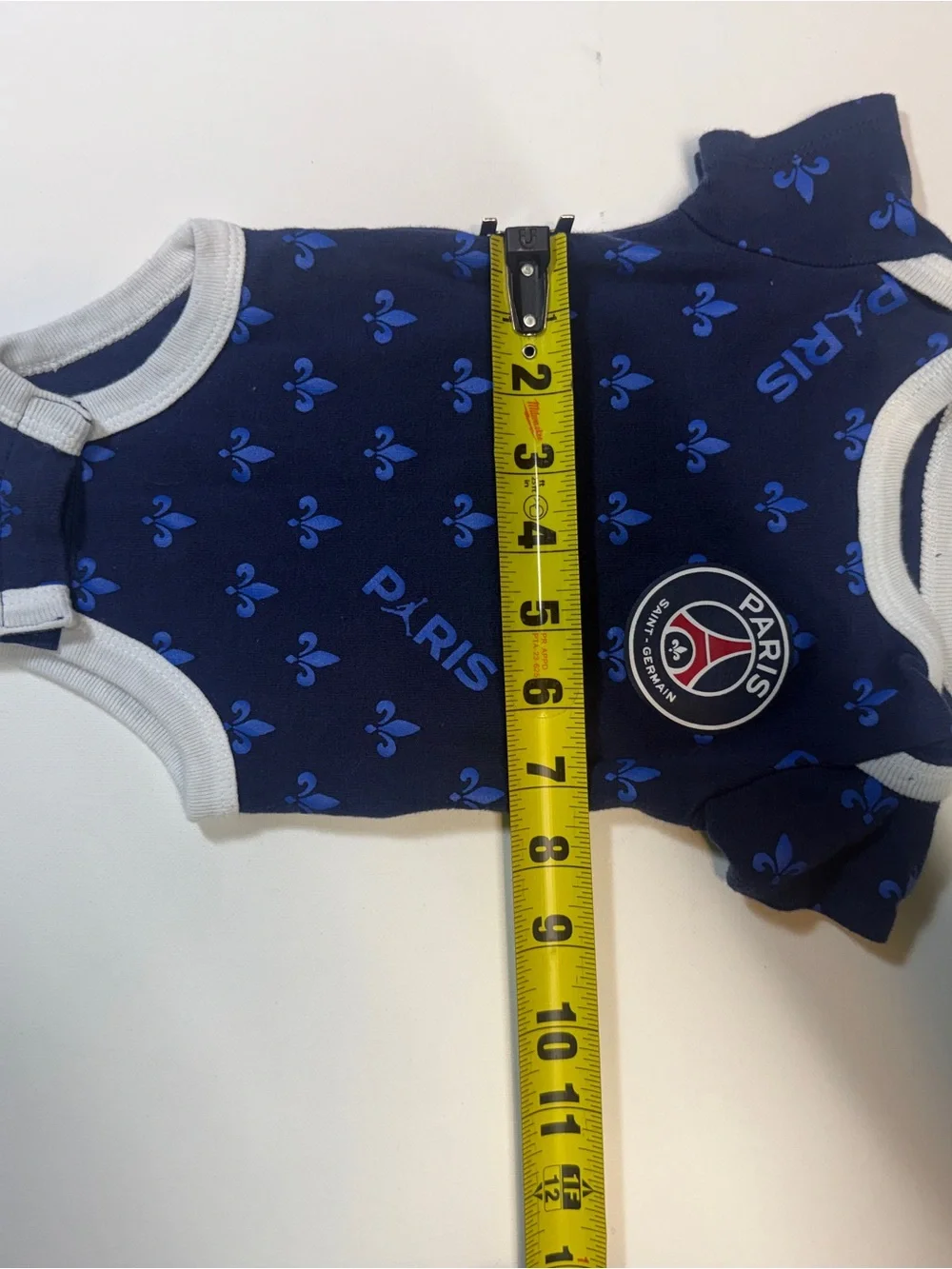 Jordan PSG Navy Blue Tank Top with Light Gray Trim and Blue‎ Onesie